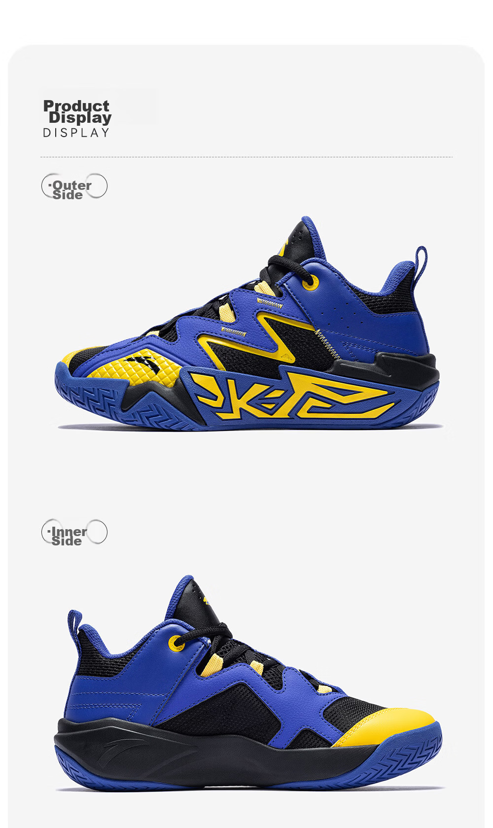 Anta Kids Boys Sports Shoes 2026 Summer Breathable Mesh Durable Cement Basketball Shoes A12621102 47